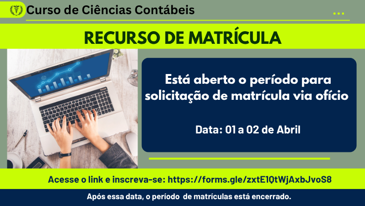 Aviso importante - Recurso de Matrícula